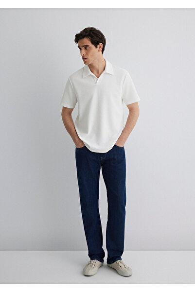 Mavi Kırık Beyaz Erkek T-Shirt M0612618-70057
