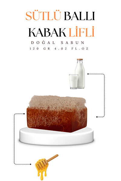 aktürk osmanli sabuni Honey Extract Pumpkin Fiber Soap Cellulite Soap