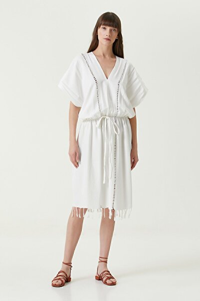 İrya Φόρεμα Serene Long Beach - Μαύρο Διχτυωτό Διάτρητο