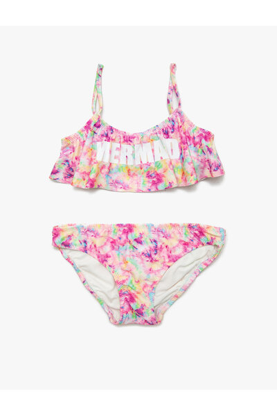 Koton Costum de baie cu litere imprimate