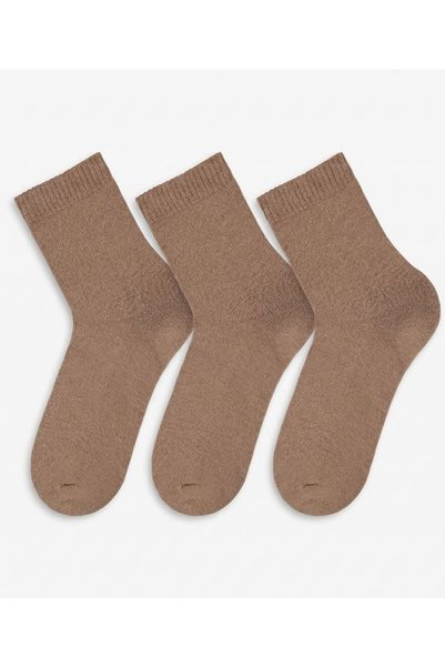 Bross Prosop simplu pentru femei, 3 bucăți, Camel