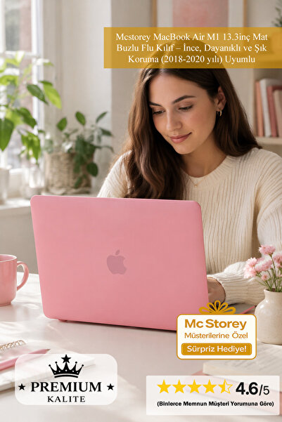 Mcstorey MacBook Air M1 13.3inç Mat Buzlu Flu Kılıf – İnce, Dayanıklı ve Şık ...