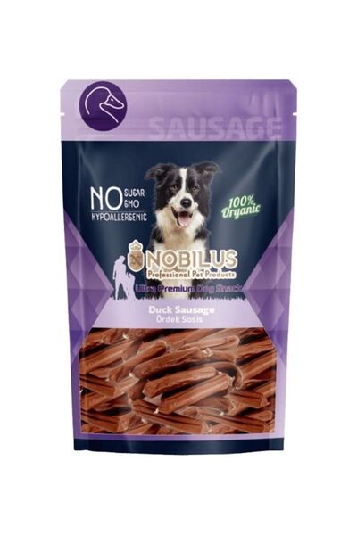 NOBİLUS Ördek Etli Sosis Köpek Ödül Maması 80gr