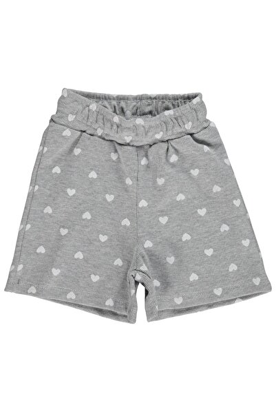 Civil Girls Σορτς με στάμπα καρδιάς για 2-5 ετών - Γκρι