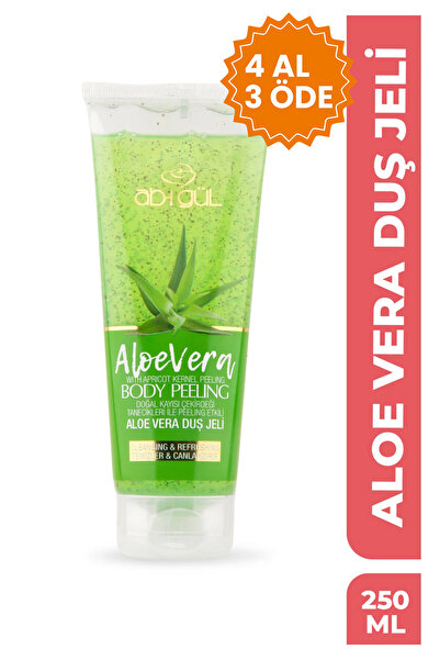 Ab-ı Gül Aleo Vera Body Peeling Doğal Kayısı Çekirdeği Tanecikleri 250 Ml