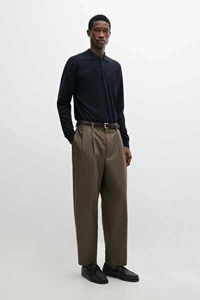 Massimo Dutti Pamuklu triko polo yaka kazak