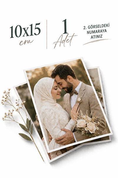 HAMŞO Tek Fotoğraf Baskı 1 Adet 10x15cm Solmayan Fotoğraf Kağıdına - Klasik R...