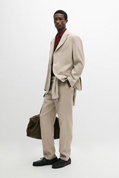 Massimo Dutti Keten klasik pantolon