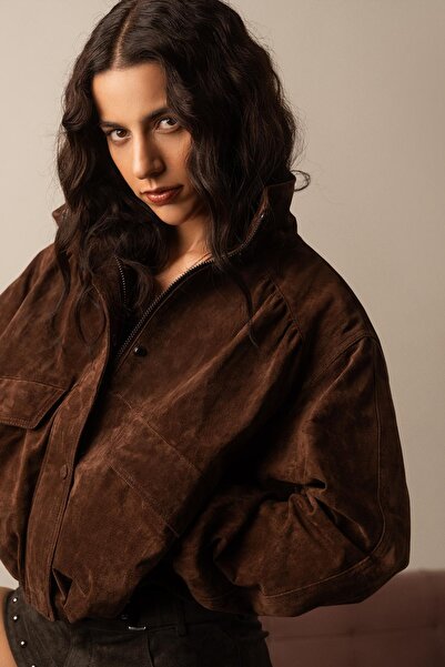 Bershka Deri cepli ceket