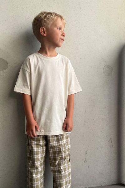 Cigit Μπλουζάκι 8-14 ετών σε λευκό χρώμα