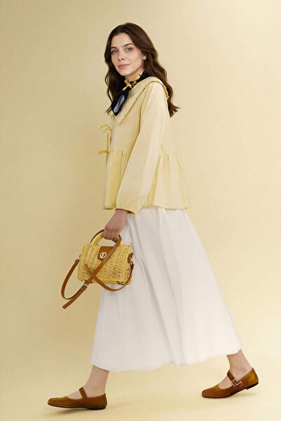 DeFacto Φούστα μάξι με βασική εφαρμογή σε γραμμή Α με χιτζάμπ E7453AX25SM