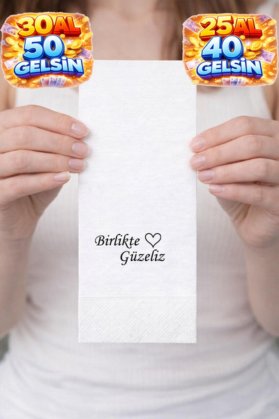 mediwiz Birlikte Güzeliz Baskılı Peçete 1 adet