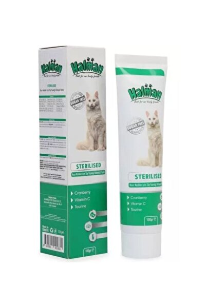 HALMAN Sterilised Paste Kısır Kedi Tüy Yumağı Önleyici Macun 100 Gr