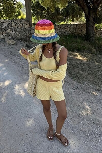 keisy Χειροποίητο Πλεκτό Ψάθινο Καπέλο Premium Bucket