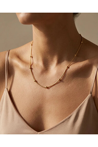 Non-darkening Steel Dorica Bulk Chain Necklace - 45 Cm with Gift Box
