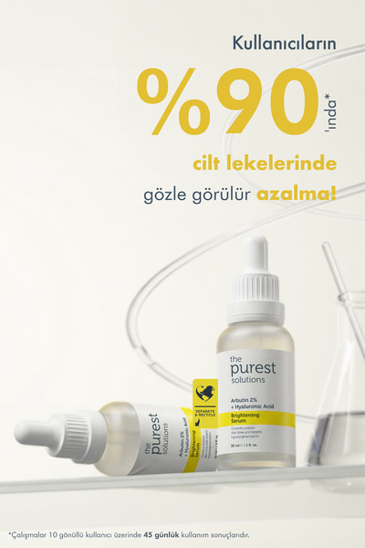 The Purest Solutions Aydınlatıcı ve Leke Görünümü Azaltıcı Arbutin Cilt Bakım Serumu 30 ml