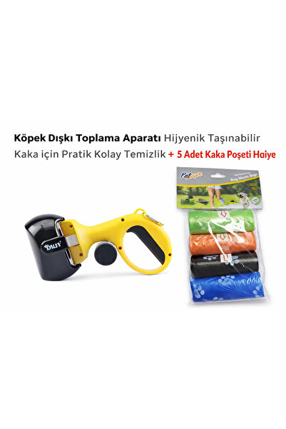 MDS Dog Poop Pickup Apparatus Hygienic Portable Practical Easy Cleaning for Poop