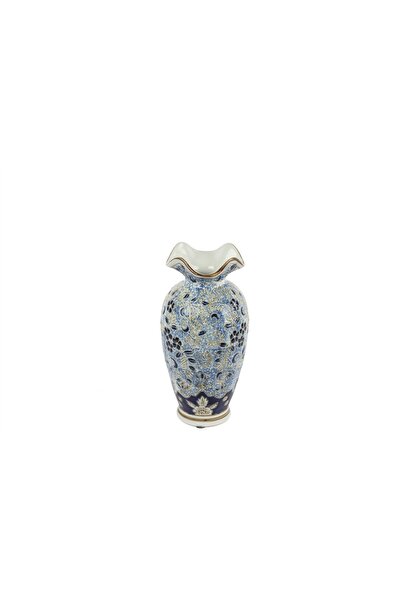 Mikasa Moor Blue Blanc Dek Vazo 13x23cm
