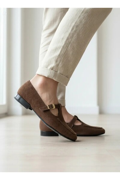 Adım Dünyası Γυναικεία Σουέτ Mary Jane Μπαλαρίνα Καθημερινά Κομψά Άνετα Κλασι...