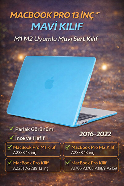 Mcstorey MacBook Pro 13 Kılıf A1706 A1708 A1989 A2159 A2251 A2289 A2338 M1 M2...