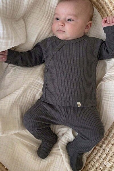 Cigit Fitilli Ayaklı Takım 0-9 Ay Antrasit