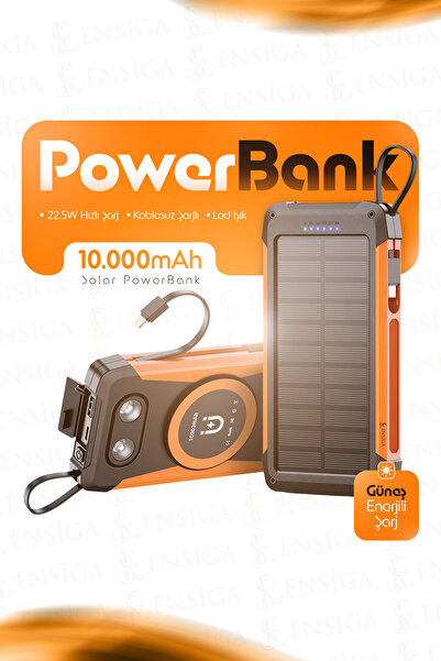 Solar Powerbank 22.5W Fast Charging Wireless Charging led Portable Charger (10000/20000/30000mAh)