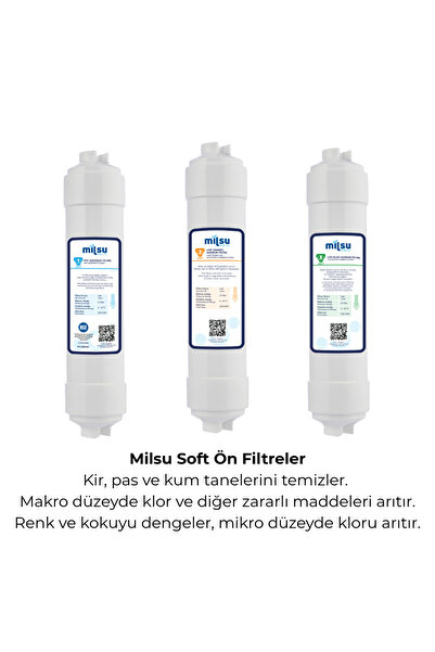 Mil Kapalı Kasa Su Arıtma Cihazı 10lu Filtresi Standart Membran Set