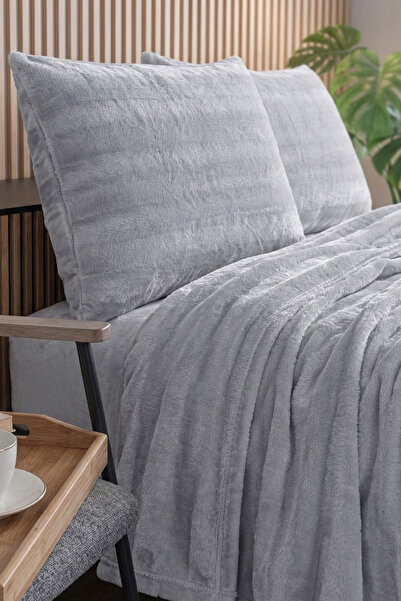 ZEBRACASA Cozy Çift Kişilik Battaniye Takımı