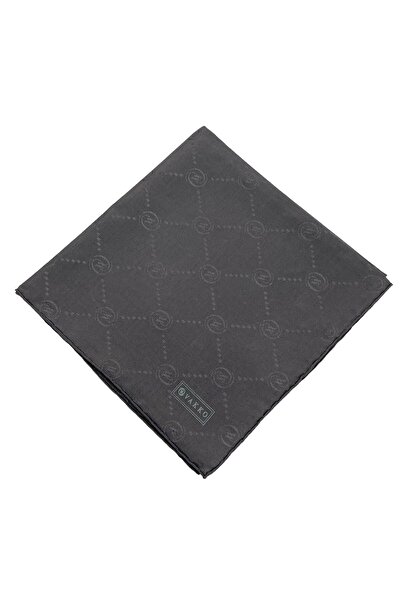 Vakko Βαμβακερό μεταξωτό φουλάρι - Μονόγραμμα - Καπνιστό