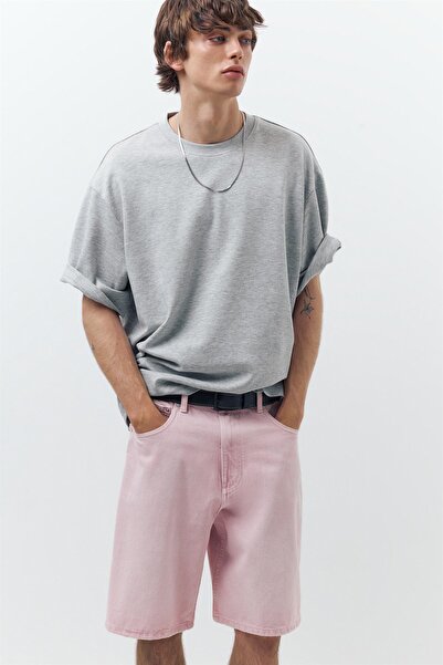 Pull & Bear Baggy denim bermuda