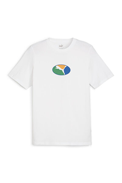 Puma Graphics Execution Beyaz Erkek T-shirt