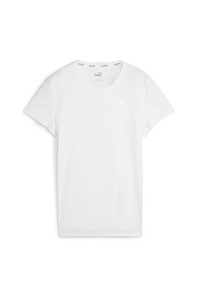 Puma تي شيرت نسائي أبيض برقبة دائرية من Run Favorites Velocity