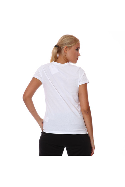 Puma Ess Logo Tee 24K Kadın Tshirt - Beyaz - XS