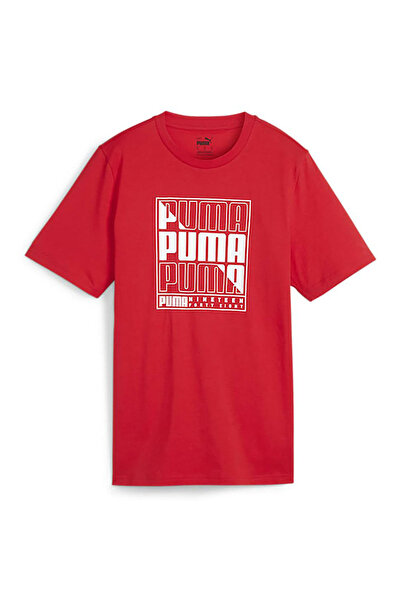 Puma 680172 Tricou Grehics Box Tea Tricou pentru bărbați ROȘU