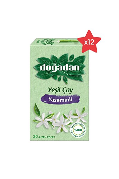 Doğadan شاي أخضر بالياسمين × 12
