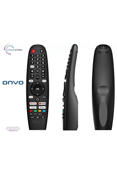 Herz Onvo İle Uyumlu Model 40VQ80F2FA Smart Led Tv Kumanda