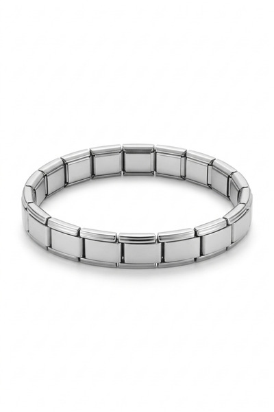 MAVEGA Çelik İtalyan Esnek Charm Unisex Bileklik Yüksek Kalite (NMT YAZILI)