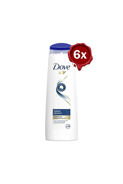 Dove شامبو العناية بالشعر لإصلاح الشعر التالف بشكل مكثف 350 مل × 6