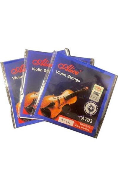 Alice A703-4 Keman Tek Tel - Sol (4. Tel) (3 adet) (Orijinal Üründür)