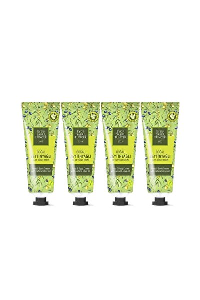 Eyüp Sabri Tuncer 50 Ml Natural Olive Oil Hand and Body Cream - Tube X 4 Pieces