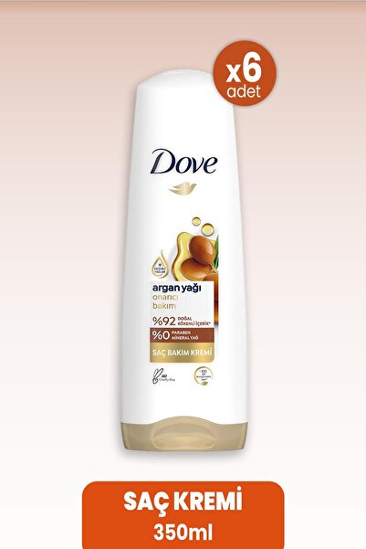 Dove Hair Conditioner Repairing Care Argan Oil 350 ml X 6 Pcs