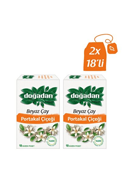 Doğadan شاي أبيض بزهر البرتقال 18 قطعة × 2