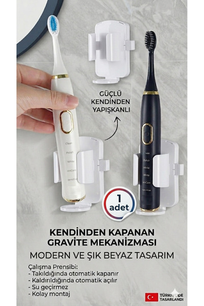 Granvex Elektrikli diş fırçası tutacağı diş fırçalık elektrikli diş fırçası a...