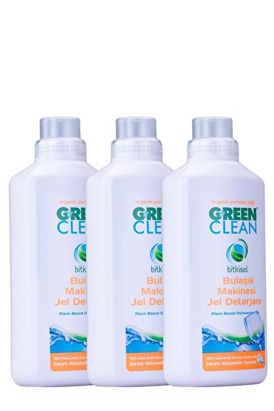 Green Clean جل منظف لغسالة الصحون 1 لتر. مجموعة من 3