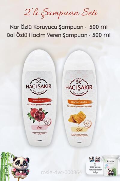 Hacı Şakir Pomegranate 2 in 1 and Honey Shampoo 500 ml - ROSIE