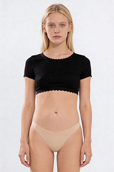 BUTİK1AVM Γυναικεία εσώρουχα από μπαμπού, μονή συσκευασία, 100% μπαμπού, εξαι...