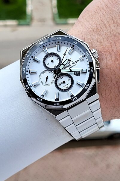 Daniel Klein Silver Color 43.5 mm Men's Wristwatch