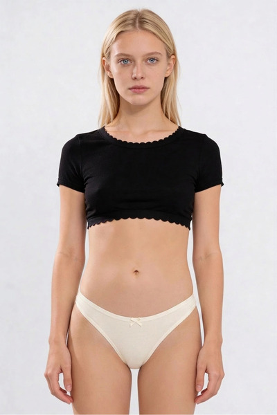 BUTİK1AVM Γυναικεία εσώρουχα από μπαμπού, μονή συσκευασία, 100% μπαμπού, εξαι...