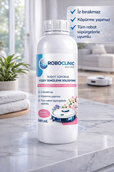 Roboclinic Roborock Robot Süpürge Uyumlu Deterjan Bahar Çiçekleri Solüsyonu 5...