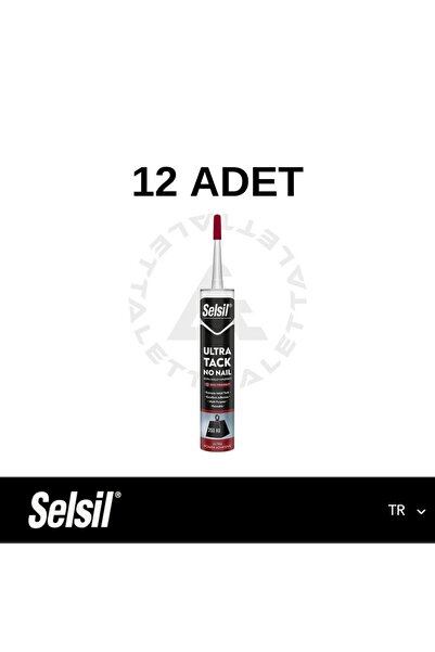 Selsil Ultra Tack Güçlü Montaj Yapıştırıcı (12 ADET)